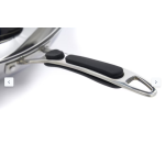  Τηγάνι Wok από ανοξείδωτο χάλυβα για επαγωγή